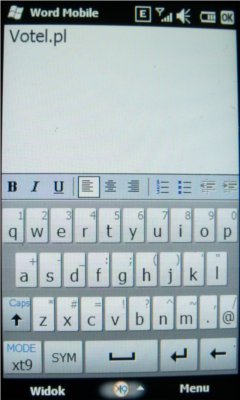 Samsung Omnia Lite - Word Mobile
