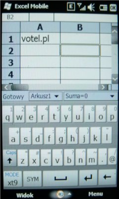 Samsung Omnia Lite - Excel Mobile