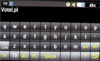 Test telefonu Samsung Pixon12 - edytor SMS