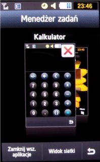 Test telefonu Samsung Pixon12 - menedżer zadań