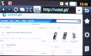 Test telefonu Samsung Pixon12 - przeglądarka internetowa